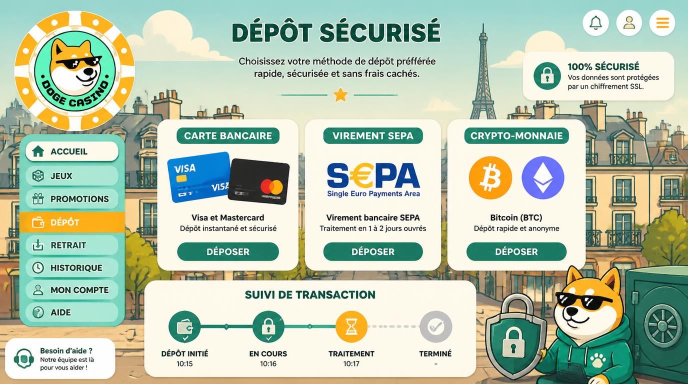 dépôts sécurisés cartes et crypto