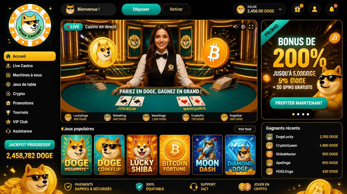 Ambiance live, promotions vibrantes, cryptos en action